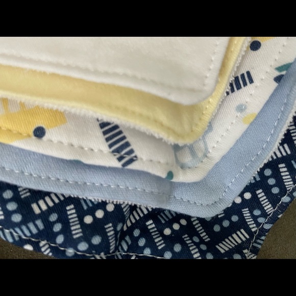 Baby Boy 5 Pack Bib Set 0-12 months - Picture 3 of 4